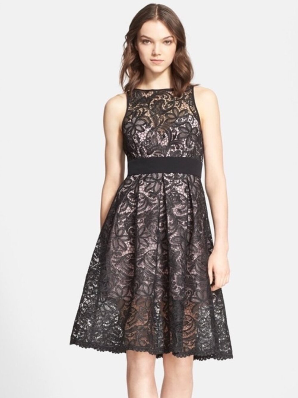 Jay Godfrey Lex Black Lace Dress, Size 8